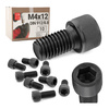 Śruba imbusowa M4 12mm czarny ocynk DIN 912 kl 8.8 10szt