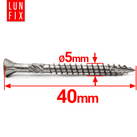 Wkret tarasowy nierdzewny 5,0x40 (200 szt)