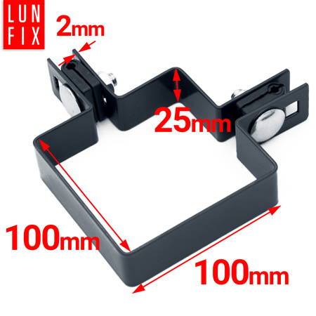 Obejma 100x100 narozna grafit komplet (1kpl.)