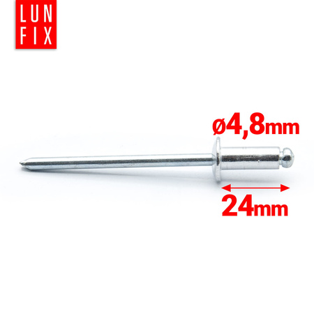 Nit alu stal zrywalny DIN7337 4,8x24 (50szt.)