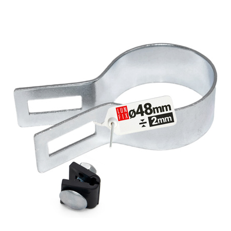 Obejma fi48 koncowa ocynk komplet (1kpl.)