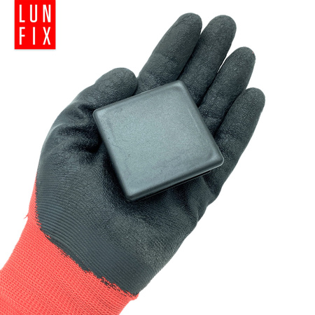 Zaślepka kwadratowa 60x60 nasadka do profili czarna 10szt.