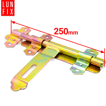 Zasuwa bramowa 250mm do bram drzwi ocynkowana ZRO2 1szt.