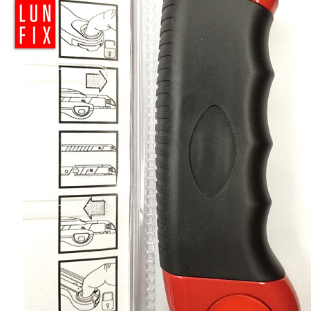 Nóż łamany 18mm premium met 5 ostrzy (1szt.)