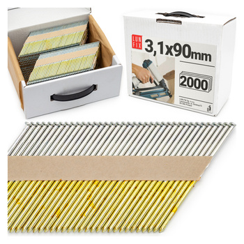 Gwozdzie papier 34st 3,1x90 bud OC 2000szt (1op)