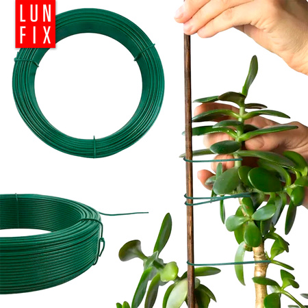 Drut PCV d/1,7 mm 100m zielony ogrodniczy (1rol.)