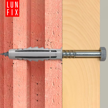 Kołki rozporowe 12x60 mm z wkrętem z łbem sześciokątnym 8x80 mm 50szt.