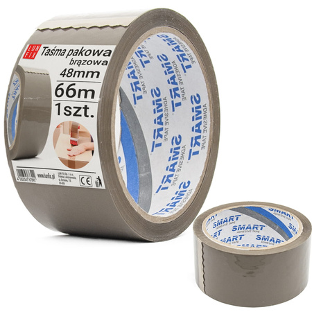 Taśma brąz akryl Smart 48mm/66m 571/AS01 (1szt.)