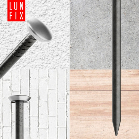 Gwoździe ozdobne do obrazków 2x50 mm srebrna szeroka główka 100szt.