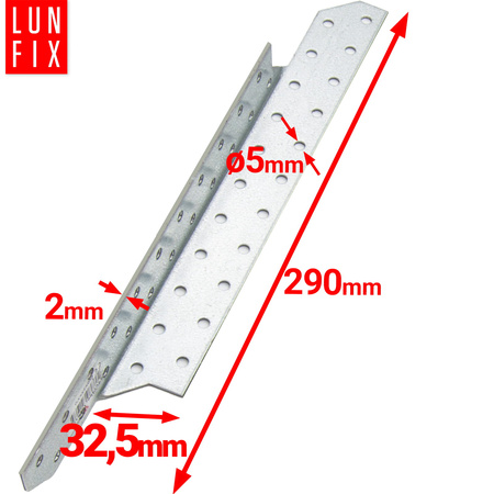 Lacznik krokwiowy 32,5x290 lewy (10 szt.)