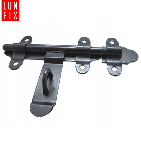 Zasuwa bramowa 250mm do bram drzwi czarna ZR2 1szt.