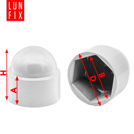 Maskownica nakrętki biała M05/bł (op-500 szt)