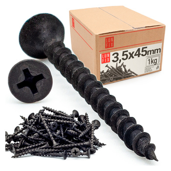 Wkręty do płyt gipsowych g-k 3,5x45 do drewna KGD 1kg