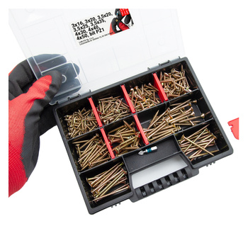 Zestaw Wkretów 007 hartow.ch mały +bit (325szt.)