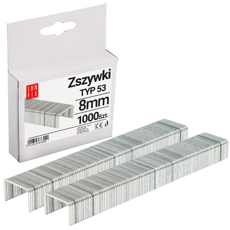 Zszywki, typ 53, 8mm 1000 szt. (1szt.)