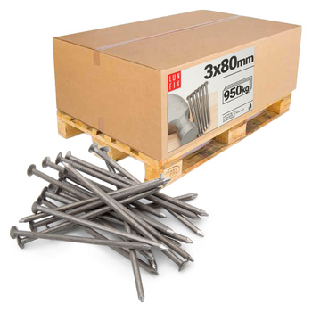 Gwozdzie budowlane czarne 3,0*80 (paleta >950kg<)