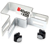 Obejma narożna 40x60 mm srebrna komplet