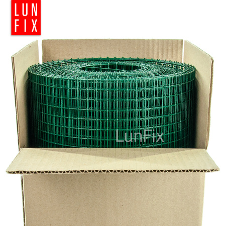 Siatka zgrzew 13*13 fi 1,2 PCV ziel h 1,0m (25mb)