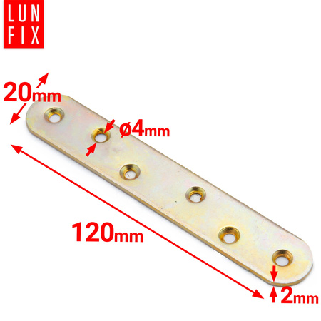 LR5_4309556 Lacznik krzeslowy 120x20x2,0 (1szt.)
