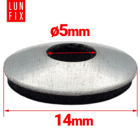 Podkładka z uszczelką gumową EPDM 5x14 mm ocynkowana 250szt