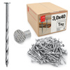Gwoździe skręcane 3x40 mm 1,5" ocynkowane 1kg