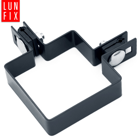 Obejma narożna 80x80 mm grafitowa komplet