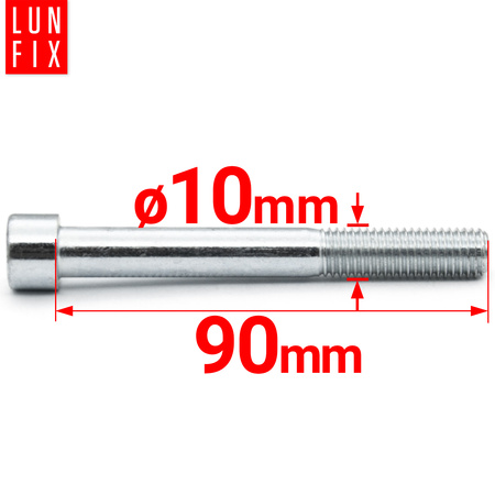 Śruba imbusowa OC DIN 912 M10x090 kl 8.8 (1kg)
