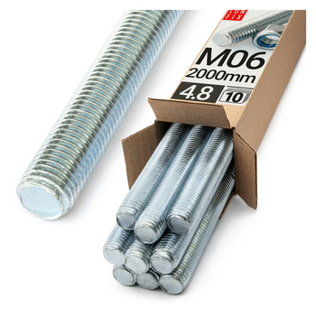 Pręt gwint. 4.8 ocynk ZTW 2m M06x2000 (10 szt.)