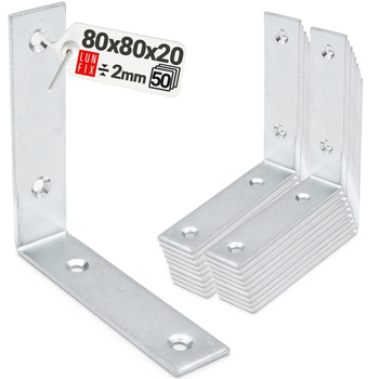 Kątownik wąski 80x80x20x2,0 KW6 50szt.