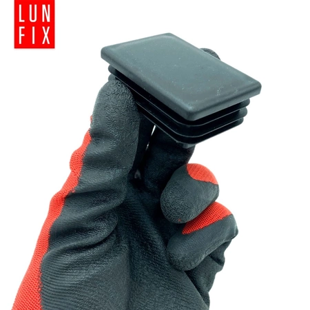 Zaślepka prostokątna czarna ZK 40x60/CZ