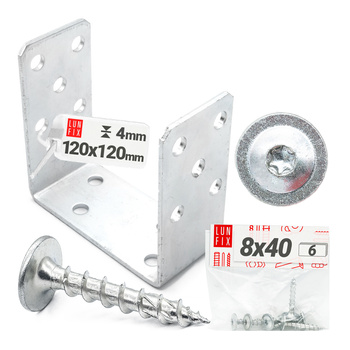 Zestaw podstawa słupa przykręcana typ U 120 + wkręty