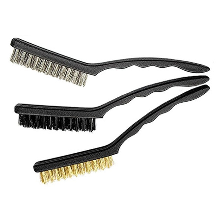 Szczotka druciana ręczna zestaw duże 3szt.