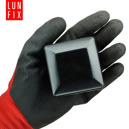 Nasadka na słupek 60x60 mm czarna daszek 10szt.