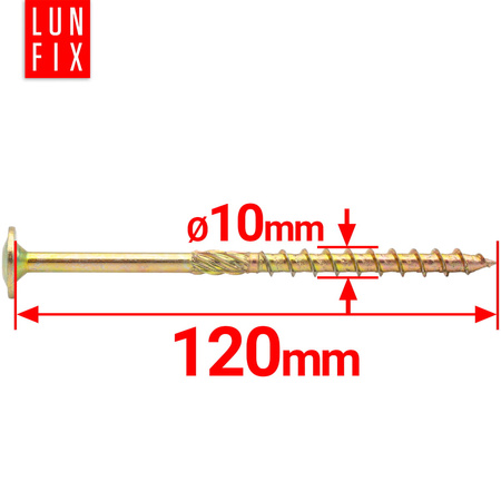 Wkret cies talerzowy 10x120/60 T40 50szt