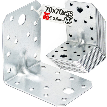 Kątownik z przetłoczeniem KP4 70x70x55x2,5 10szt.