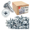 Wkręty samowiercące 4,2x16mm podkładkowe do metalu WSPC 100szt.
