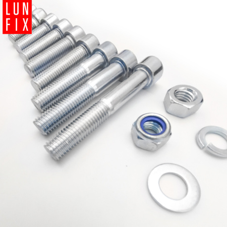 Zestaw śrub imbus, nakrętek, podkładek M12 (390el)