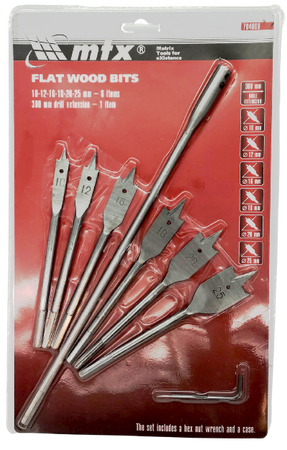 Wiertło drew pióro 6szt 10-25 przed 704069 (1op)