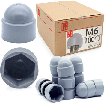 Maskownica nakrętki szara M06/SZ (op-100 szt.)