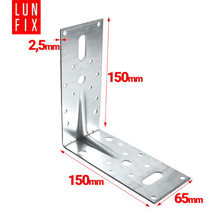 KP9 katownik z przetlocz. 150x150x65x2,5 (1szt)