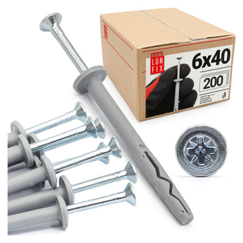 Kołki KOŁN szybkiego montażu 06x040 (200szt) (1op)