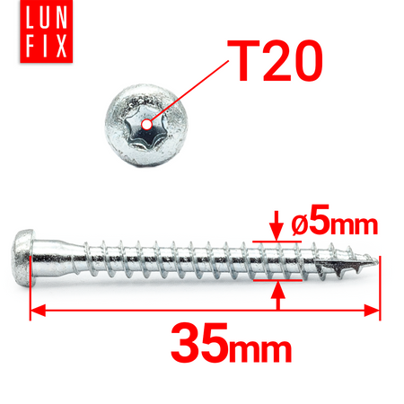 Wkret do lacznikow anchor 5,0x35 T20 250szt