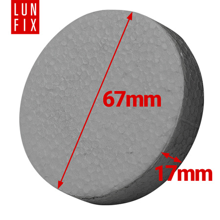 Zaślepka styropianowa grafit 67 mm