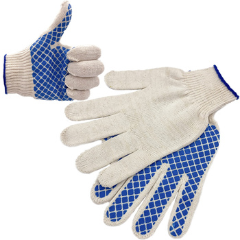 Rękawice bawelniane wzor "szachy" 677137 (1szt.)