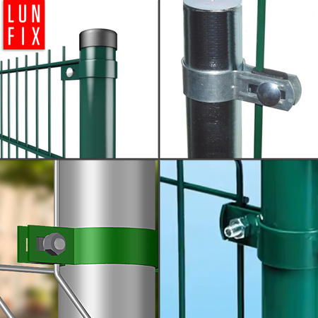 Obejma fi60 koncowa zielona komplet (1kpl.)