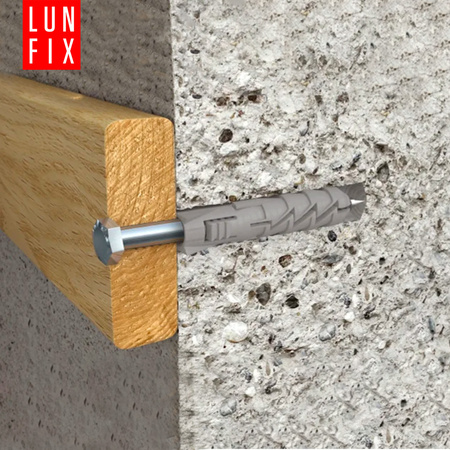 Kołki rozporowe 12x60 mm z wkrętem z łbem sześciokątnym 8x80 mm 50szt.