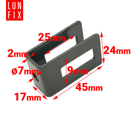 Uchwyt uniwersalny do panela grafitowy KOMPLET