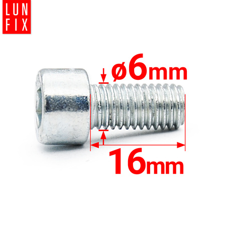 Śruba imbusowa OC DIN 912 M06x016-16 kl 8.8(1kg)