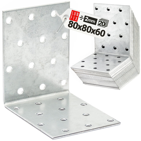 KM12 katownik montazowy 80x80x60x2,0 (20 szt.)