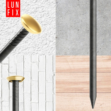 Gwoździe ozdobne do obrazków 2x40 mm złota szeroka główka 100szt.